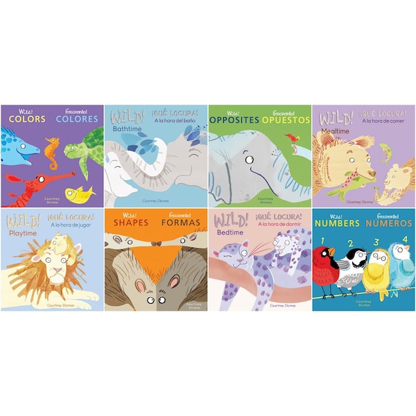 Childs Play Books Wild Concepts Bilingual Spanish/English Board Book Set 8-Book Set, 8PK 9781786289889 - main